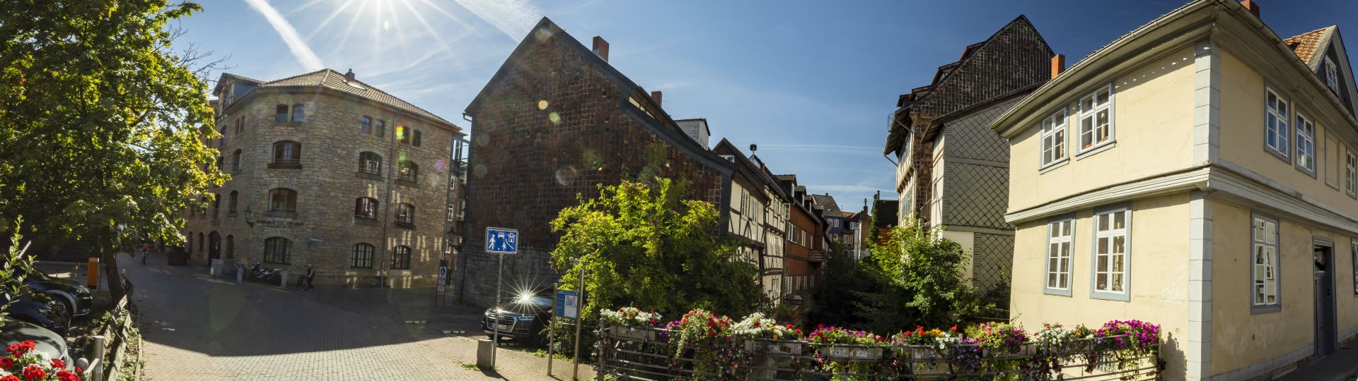 Ein sommerliches Bild der Innenstadt Wolfenbüttel.