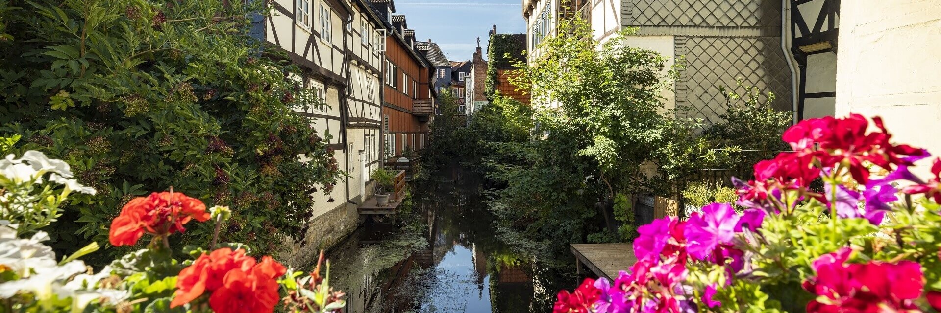 Brücke mit Blumen