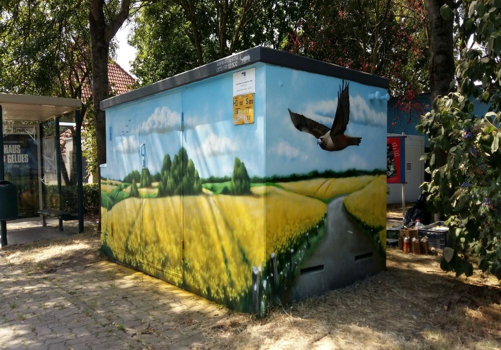 Trafostation Feld und Wiesen 