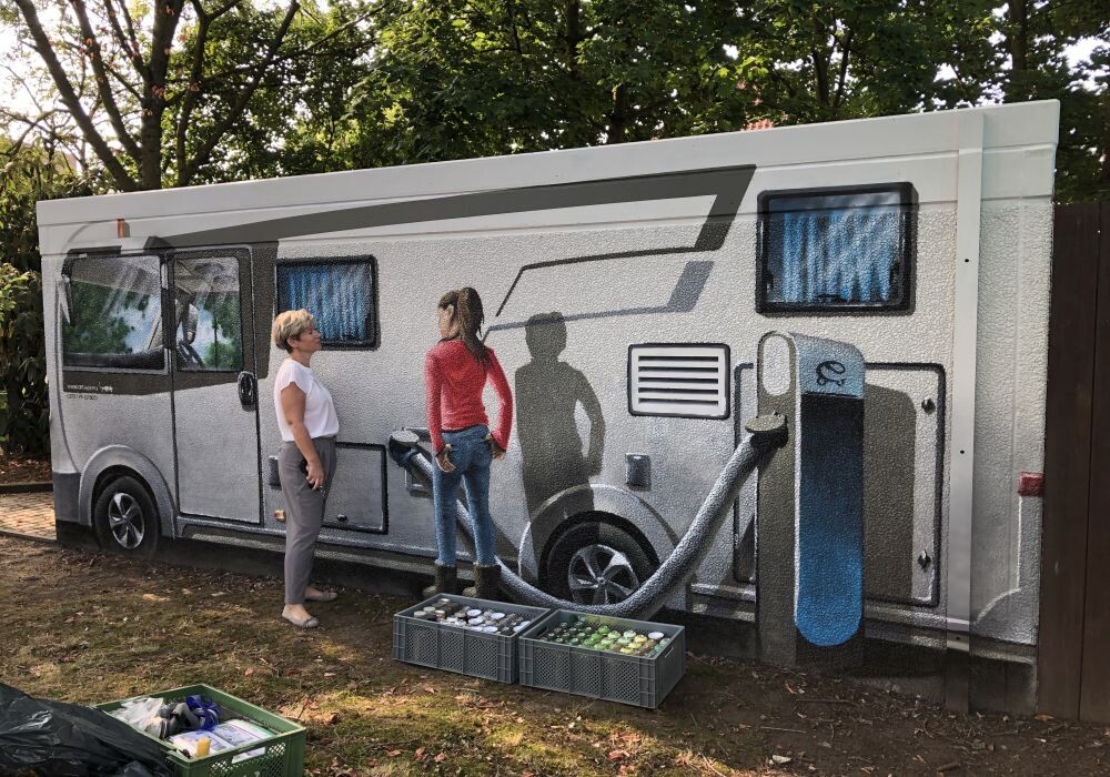 Trafostation Wohnwagen
