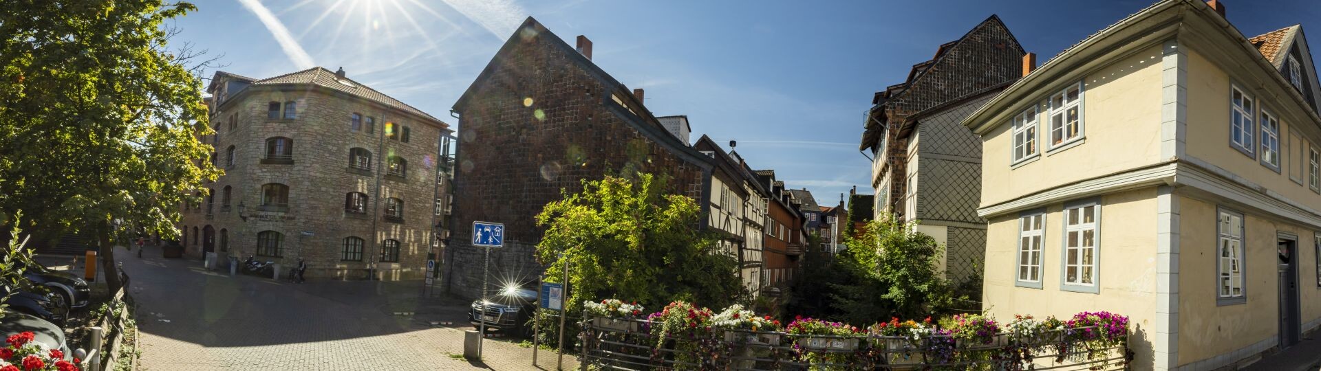 Ein sommerliches Bild der Innenstadt Wolfenbüttel.