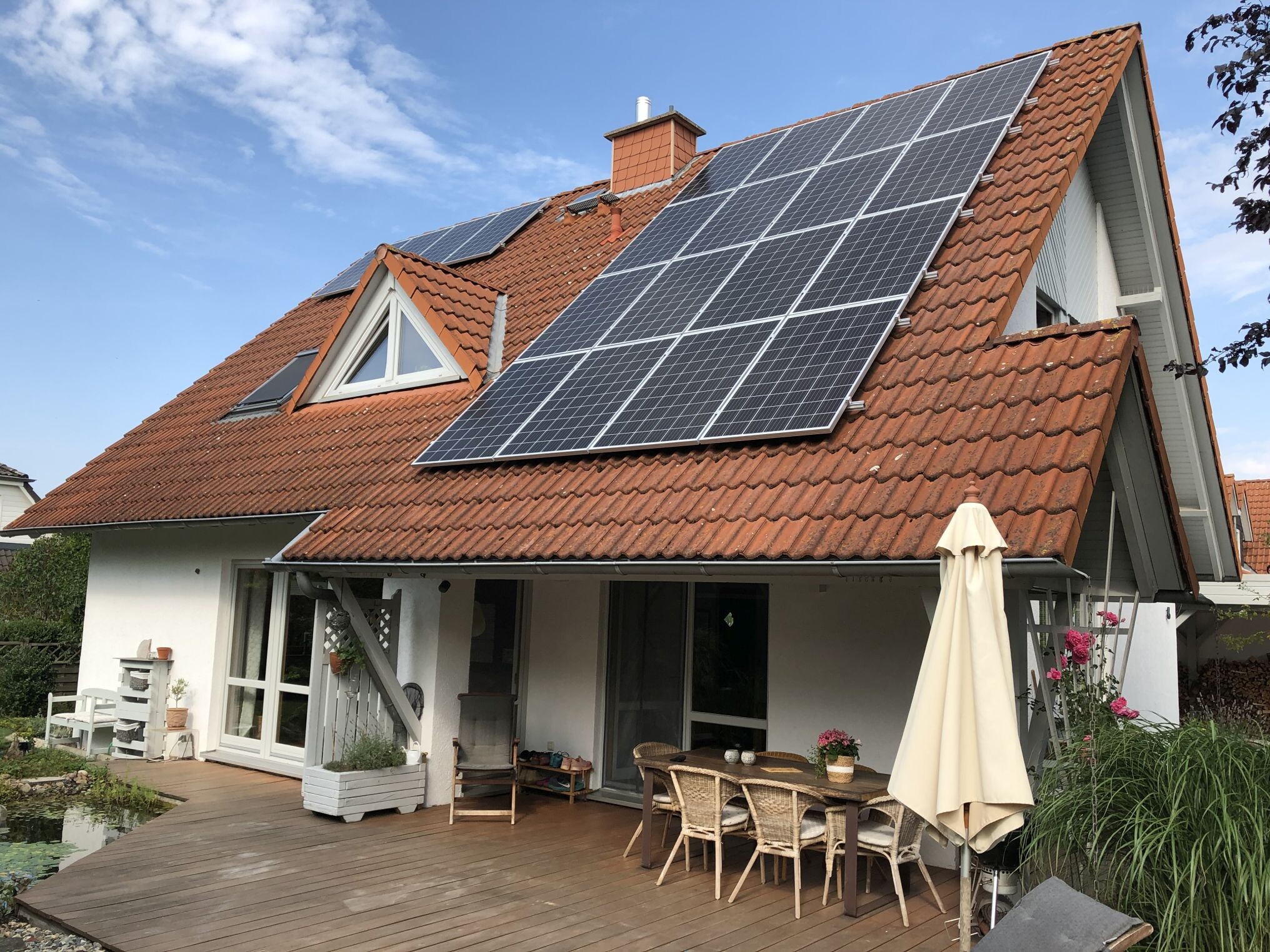Haus mit Photovoltaikanlage 